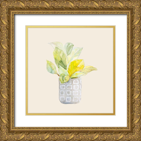 Decorative Potted Plant II Gold Ornate Wood Framed Art Print with Double Matting by Loreth, Lanie