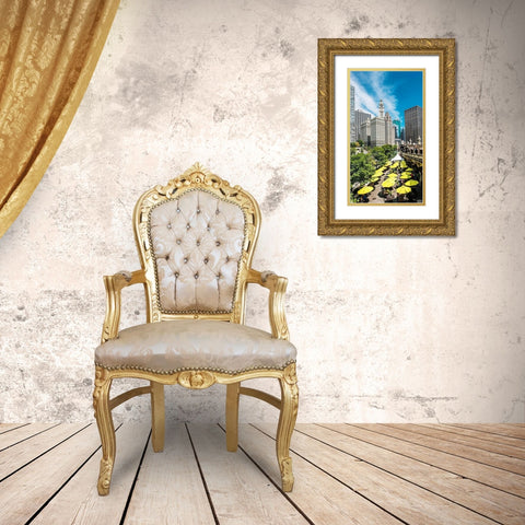 Chicago Mornings Gold Ornate Wood Framed Art Print with Double Matting by Bill Carson Photography