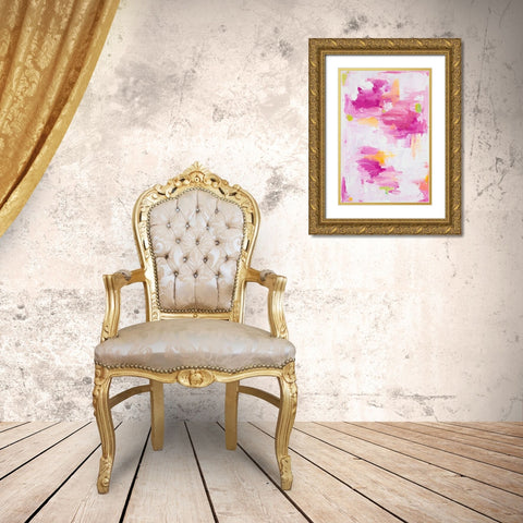 Urban Blush I Gold Ornate Wood Framed Art Print with Double Matting by Hewitt, L.