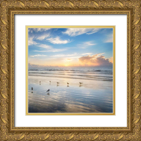 Morning Beauty Gold Ornate Wood Framed Art Print with Double Matting by Amos, Andy