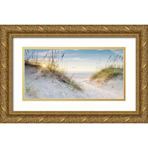 Sunrise Gold Ornate Wood Framed Art Print with Double Matting by Amos, Andy