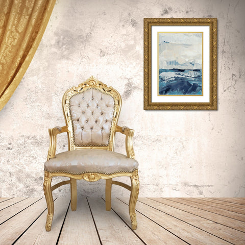 Freedom of the Blue Sea II Gold Ornate Wood Framed Art Print with Double Matting by Loreth, Lanie
