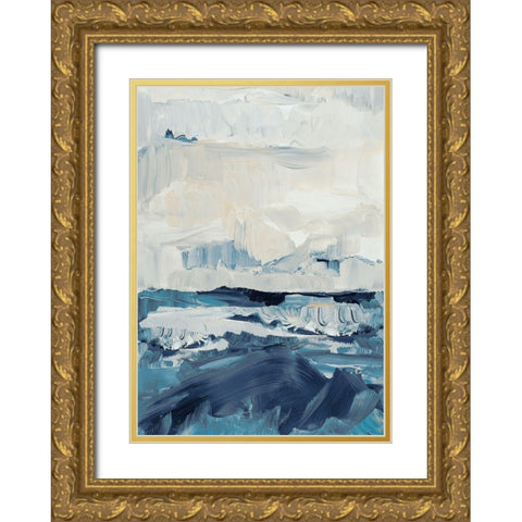 Freedom of the Blue Sea II Gold Ornate Wood Framed Art Print with Double Matting by Loreth, Lanie