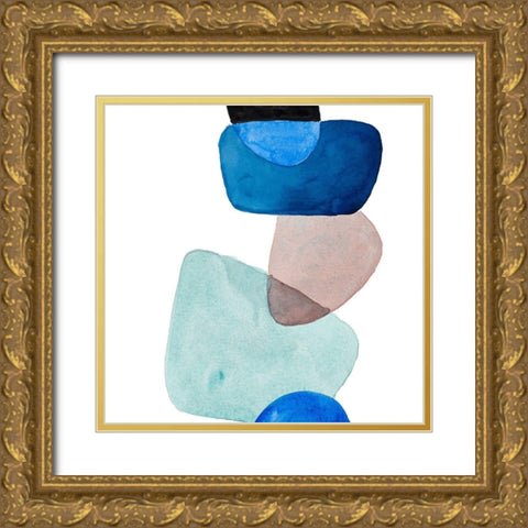 Head Over Heels Abstract II Gold Ornate Wood Framed Art Print with Double Matting by Loreth, Lanie