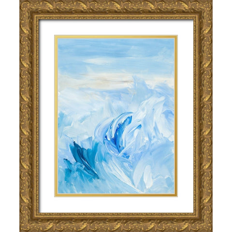 Oh, the Sea Gold Ornate Wood Framed Art Print with Double Matting by Loreth, Lanie