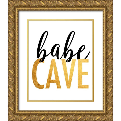 Babe Cave Gold Ornate Wood Framed Art Print with Double Matting by Quach, Anna