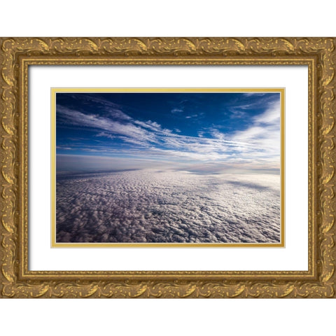From the Sky Gold Ornate Wood Framed Art Print with Double Matting by Bill Carson Photography