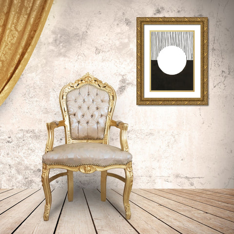 Le Cercle Gold Ornate Wood Framed Art Print with Double Matting by Amaya