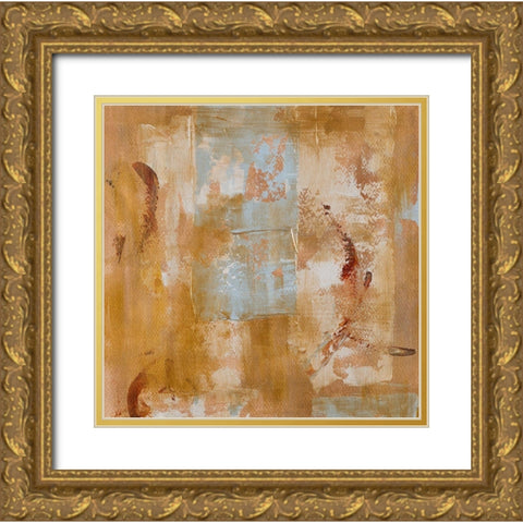 Textured Space I Gold Ornate Wood Framed Art Print with Double Matting by Loreth, Lanie