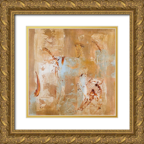 Textured Space II Gold Ornate Wood Framed Art Print with Double Matting by Loreth, Lanie