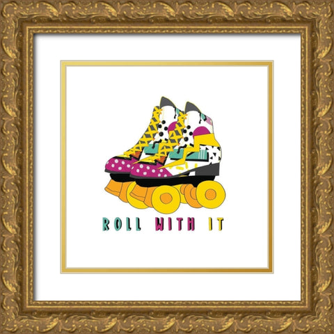 Roll With It Gold Ornate Wood Framed Art Print with Double Matting by Bucheli, Jen