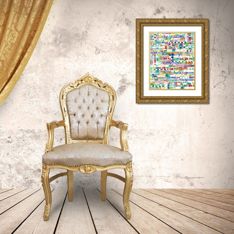 Dreaming Of Color Gold Ornate Wood Framed Art Print with Double Matting by Bucheli, Jen