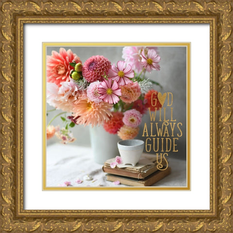 God Will Always Guide Us Gold Ornate Wood Framed Art Print with Double Matting by Gardner, Sarah