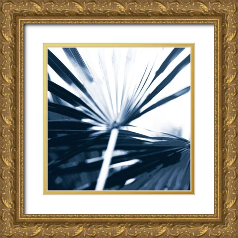 Among Blue Palms I Gold Ornate Wood Framed Art Print with Double Matting by Bryant, Susan