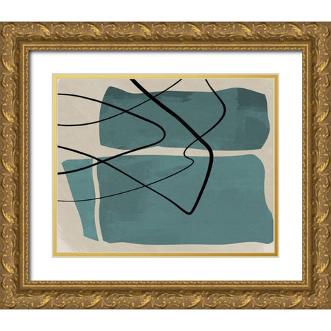 Different Strokes I Gold Ornate Wood Framed Art Print with Double Matting by Meneely, Dan