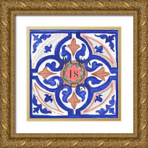 Mi Casa Es Su Casa Gold Ornate Wood Framed Art Print with Double Matting by Medley, Elizabeth