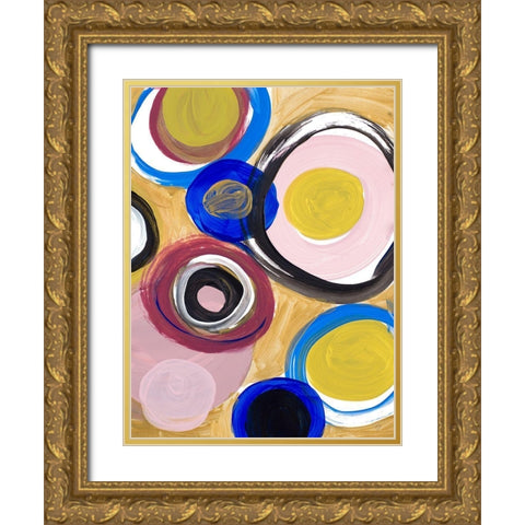 Time and Space II Gold Ornate Wood Framed Art Print with Double Matting by Loreth, Lanie