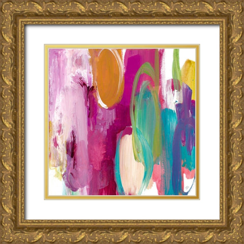 Melody I Gold Ornate Wood Framed Art Print with Double Matting by Loreth, Lanie