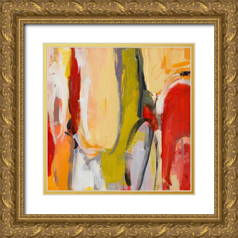 City Symphony II Gold Ornate Wood Framed Art Print with Double Matting by Loreth, Lanie