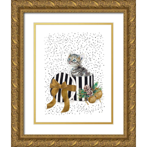 My Cute Present I Gold Ornate Wood Framed Art Print with Double Matting by Pinto, Patricia