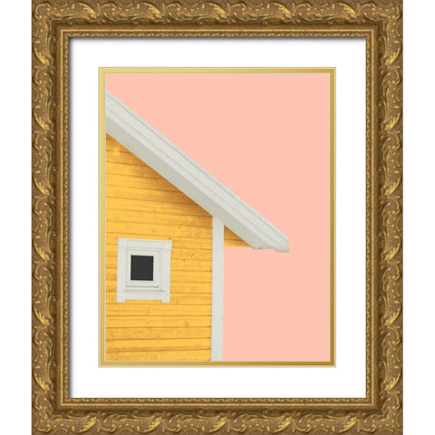 Summer Cabin Gold Ornate Wood Framed Art Print with Double Matting by Wilson, Kali