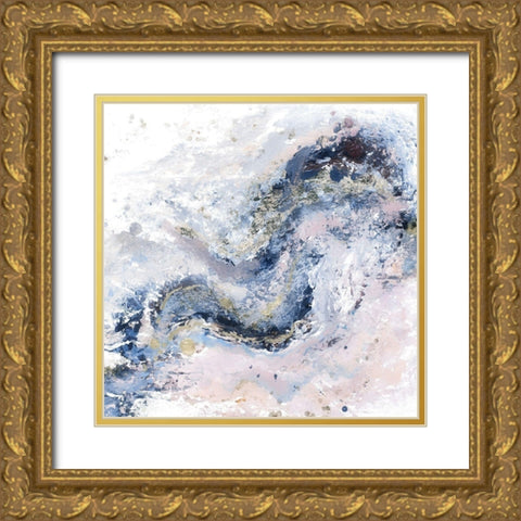 Tierra Azul Gold Ornate Wood Framed Art Print with Double Matting by Pinto, Patricia