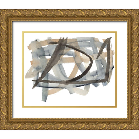 Lost Trails I Gold Ornate Wood Framed Art Print with Double Matting by Torres, Melanie