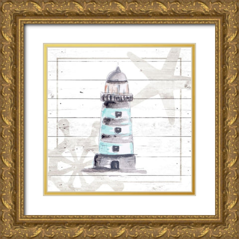 Explore Nautical II Gold Ornate Wood Framed Art Print with Double Matting by Pinto, Patricia