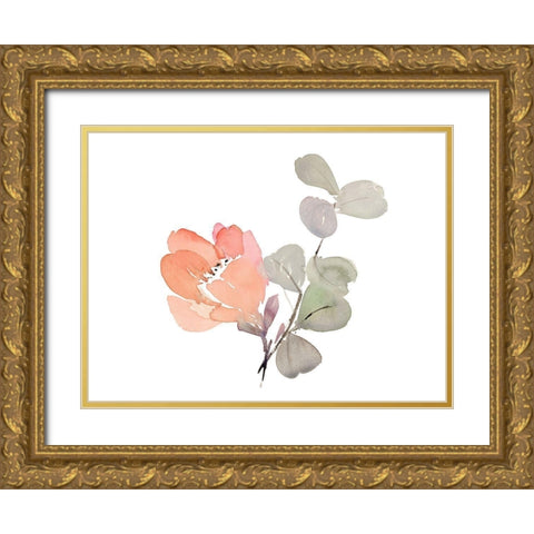 With Love it Grows II Gold Ornate Wood Framed Art Print with Double Matting by Loreth, Lanie