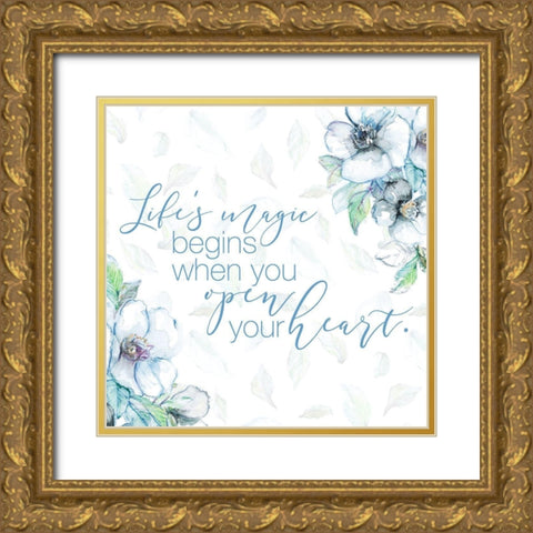 Life Magic Gold Ornate Wood Framed Art Print with Double Matting by Loreth, Lanie