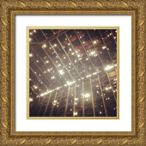 Moonbeams Through The Roof Gold Ornate Wood Framed Art Print with Double Matting by Meneely, Dan
