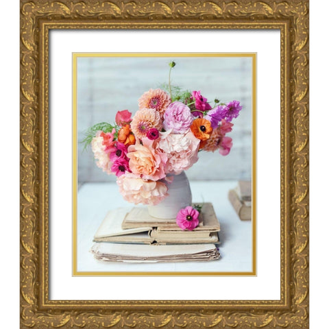 Afternoon Delight Gold Ornate Wood Framed Art Print with Double Matting by Gardner, Sarah
