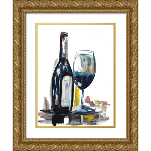 Time for Wine I Gold Ornate Wood Framed Art Print with Double Matting by Beauchamp, Andy