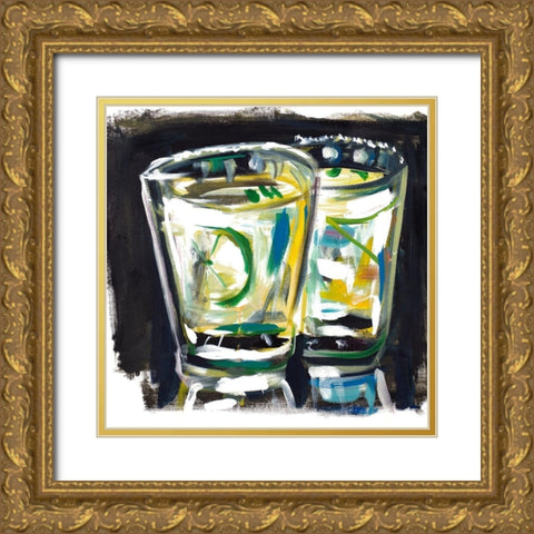 Margarita II Gold Ornate Wood Framed Art Print with Double Matting by Beauchamp, Andy