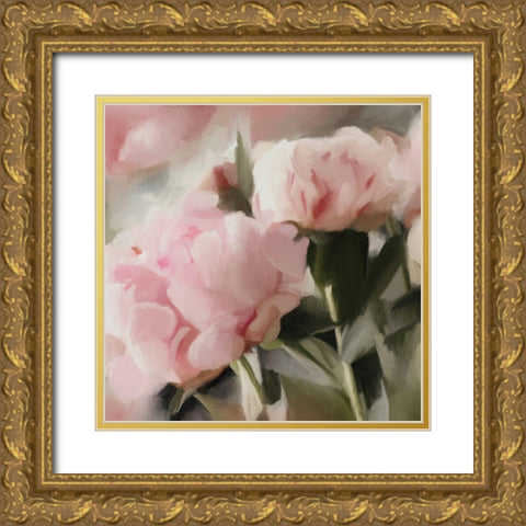 Floral Arrangement II Gold Ornate Wood Framed Art Print with Double Matting by Meneely, Dan