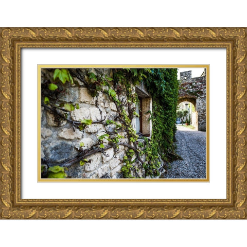 Tuscany Streets Gold Ornate Wood Framed Art Print with Double Matting by Bill Carson Photography