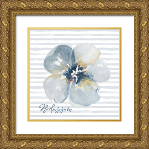 Blossom and Grow I Gold Ornate Wood Framed Art Print with Double Matting by Pinto, Patricia