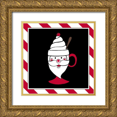 Christmas Mug I Gold Ornate Wood Framed Art Print with Double Matting by Edwins, Hugo