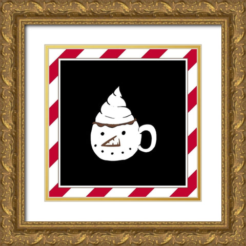 Christmas Mug II Gold Ornate Wood Framed Art Print with Double Matting by Edwins, Hugo