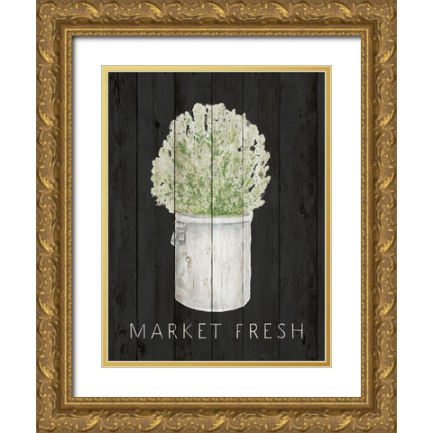 Market Fresh Gold Ornate Wood Framed Art Print with Double Matting by Gaynor, Janice