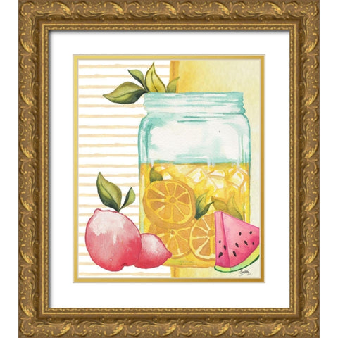Cool Refreshments II Gold Ornate Wood Framed Art Print with Double Matting by Medley, Elizabeth