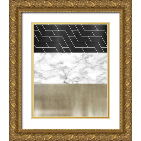 Many Layers I Gold Ornate Wood Framed Art Print with Double Matting by Medley, Elizabeth