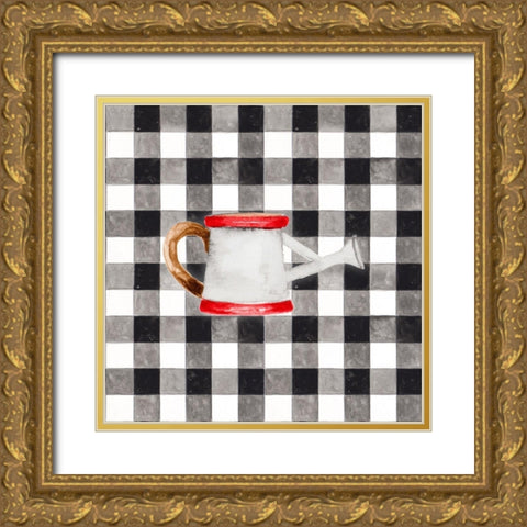 Fun Farm Icon III Gold Ornate Wood Framed Art Print with Double Matting by Gaynor, Janice