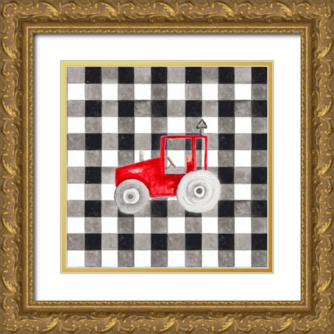Fun Farm Icon II Gold Ornate Wood Framed Art Print with Double Matting by Gaynor, Janice