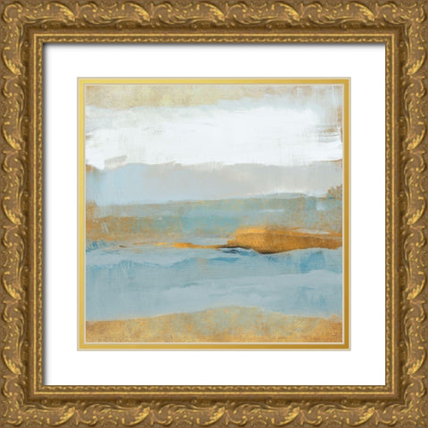 Contemplative Gold Space Gold Ornate Wood Framed Art Print with Double Matting by Loreth, Lanie