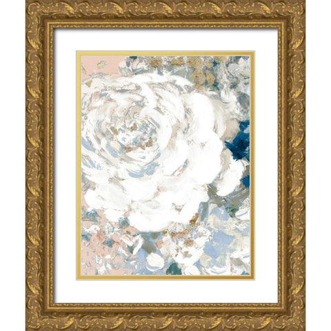 Floral Peace Morning I Gold Ornate Wood Framed Art Print with Double Matting by Loreth, Lanie
