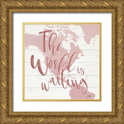 Adventure Map II Gold Ornate Wood Framed Art Print with Double Matting by Medley, Elizabeth