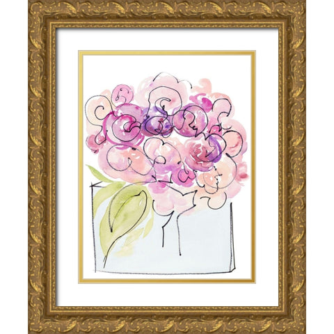 In the Moment Gold Ornate Wood Framed Art Print with Double Matting by James, Nola