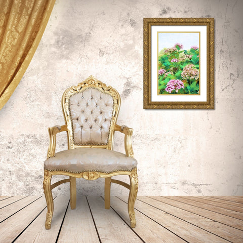 Garden Beauties II Gold Ornate Wood Framed Art Print with Double Matting by Navas, Emily