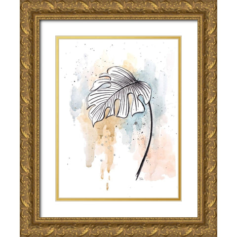 Soft Nature II Gold Ornate Wood Framed Art Print with Double Matting by Pinto, Patricia